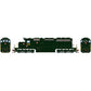 Athearn 88513 HO Pennsylvania Dark Green RTR SD40 Diesel Locomotive #6091