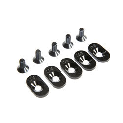 Losi 252100 EngineMntInsert&Screws, BLK, 18.5T: 5ive-T 2.0 (5)
