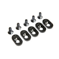 Losi 252102 EngineMntInsert&Screws, BLK, 19.5T: 5ive-T 2.0 (5)