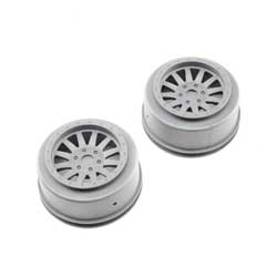 Losi 45020  Silver Super Baja Rey Wheels (Pack of 2)
