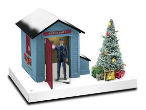 Lionel 6-82735 O Polar Express Conductor Operating & Lighted Gateman Shack LN/Box