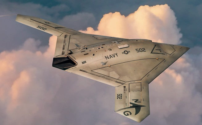 Italeri 1421 1:72 Northrop Grumman X-47B Military Aircraft Plane Model Kit
