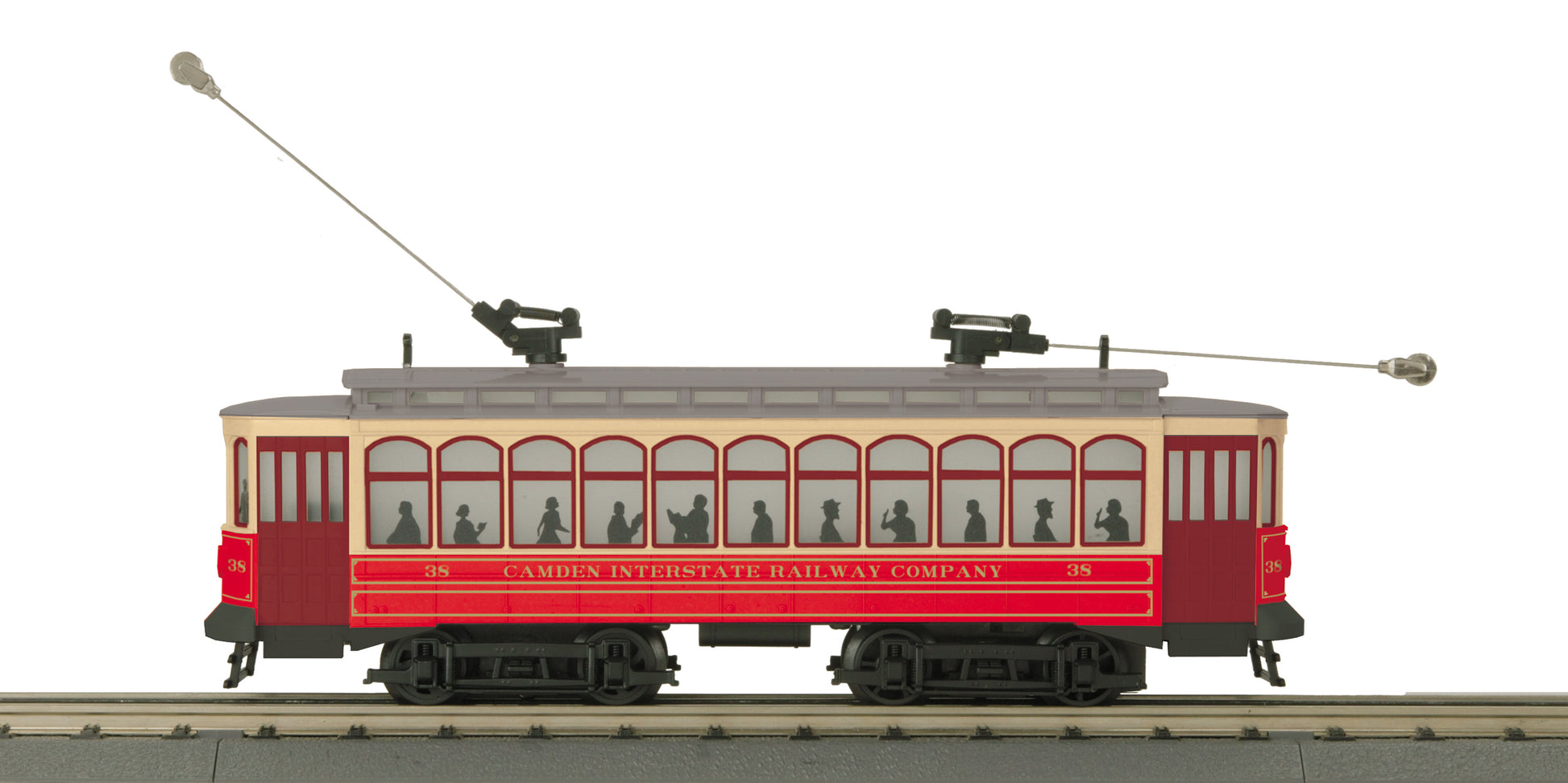 MTH 30-5171-1 O-27 Camden Interstate Brill Trolley with PS3 #38