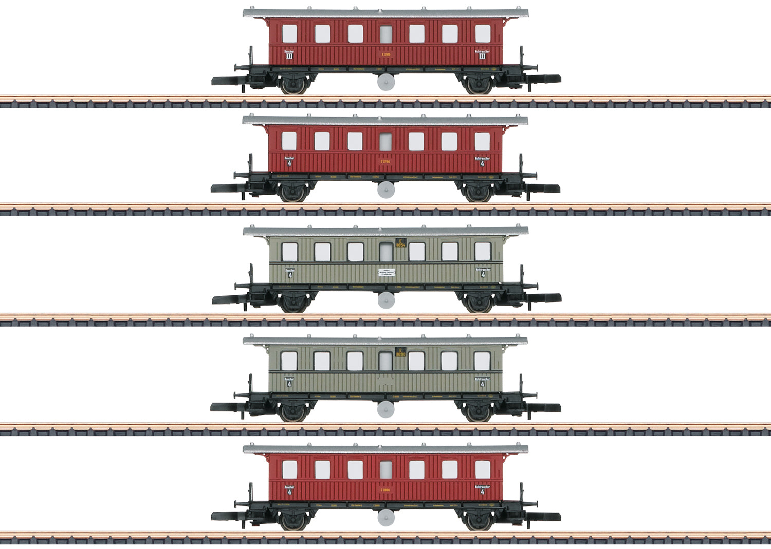 Marklin 87009 Z Scale Wurttemberg Passenger Car Set (Set of 5)