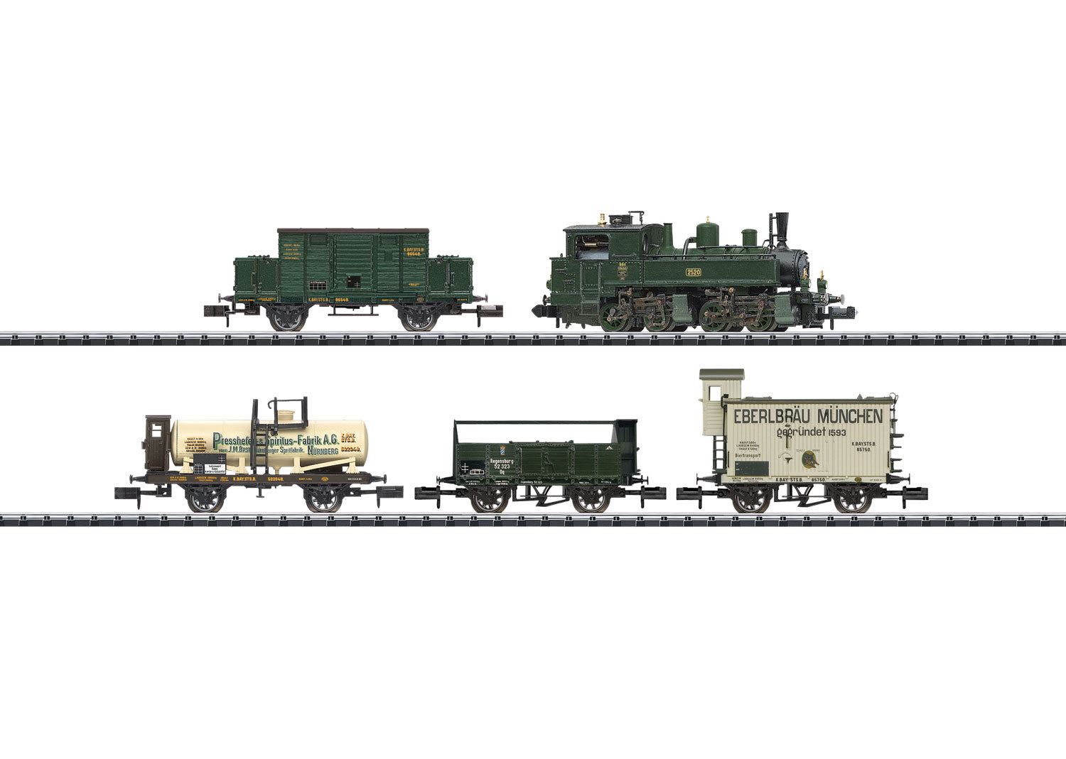 Trix 11632 Royal Bavarian State Railway N Gauge Freight Train Set