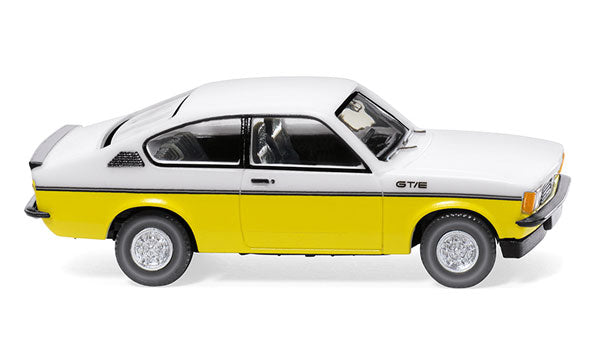 Wiking 022902 1:87 Opel Kadett C Coupe GT/E White/Yellow Plastic Kit