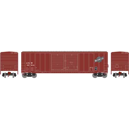 Athearn 17537 N Chicago & North Western 50' FMC Double Door Boxcar #67703