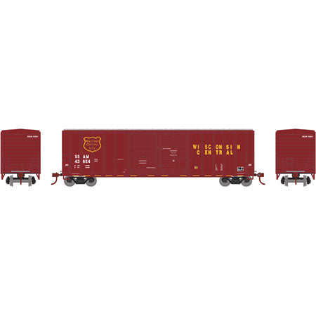 Athearn 17566 N Wisconsin Central 50' FMC Double Door Box Car SSAM #43641