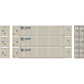 Athearn 26650 HO Scale Exel RTR 53' CIMC Container #2 (Set of 3)