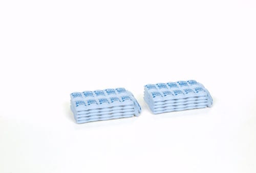 Classic Metal Works 20218 HO Mini Details Blue Coal Stacked 25LB Sacks
