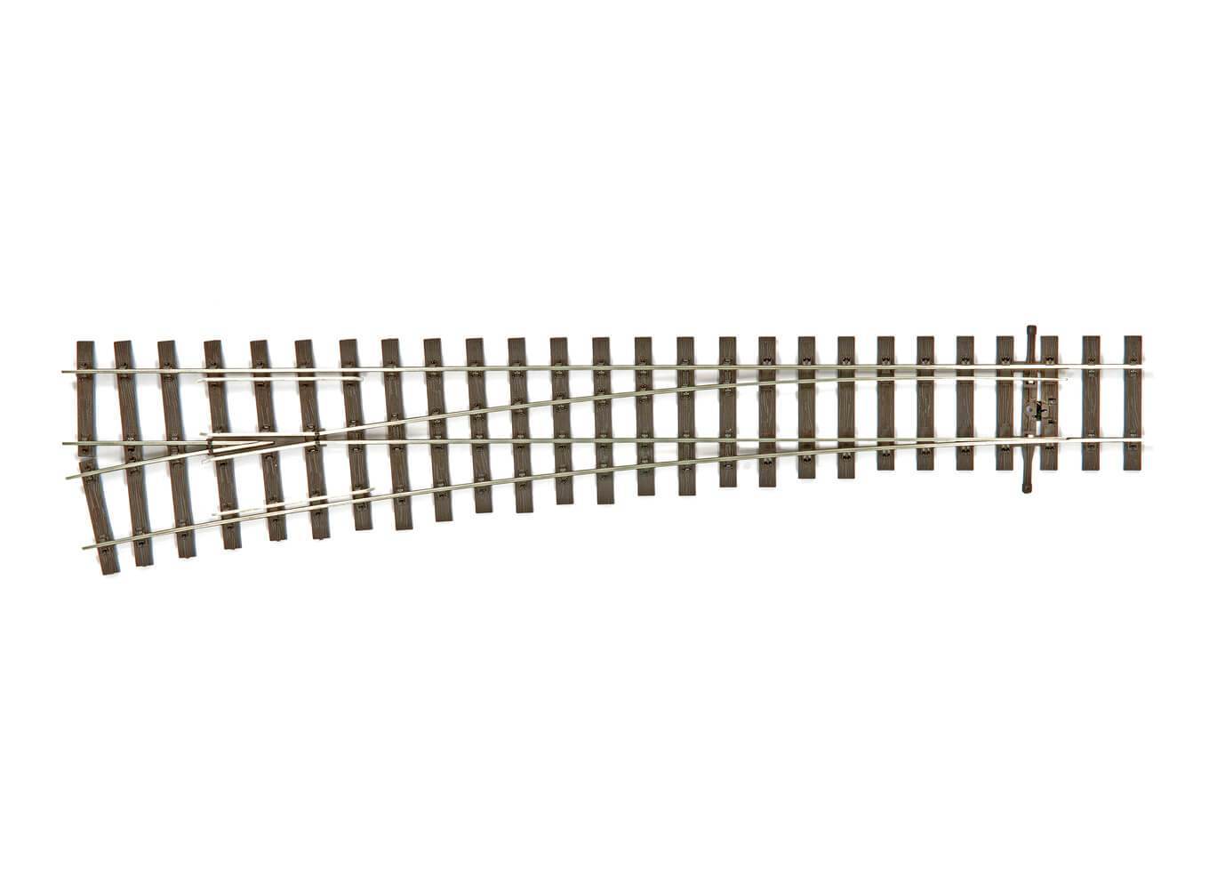 Peco SL-U1189 OO/HO Code 75 Large Radius Left Hand 2-Way Switch Turnout