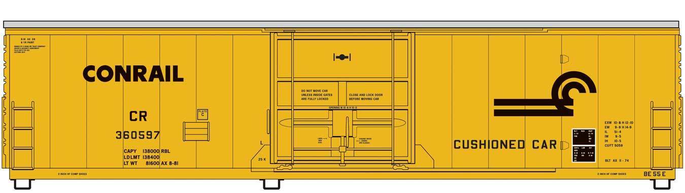 Walthers 910-2031 HO Conrail 50' FGE Insulated Boxcar Ready to Run #360597