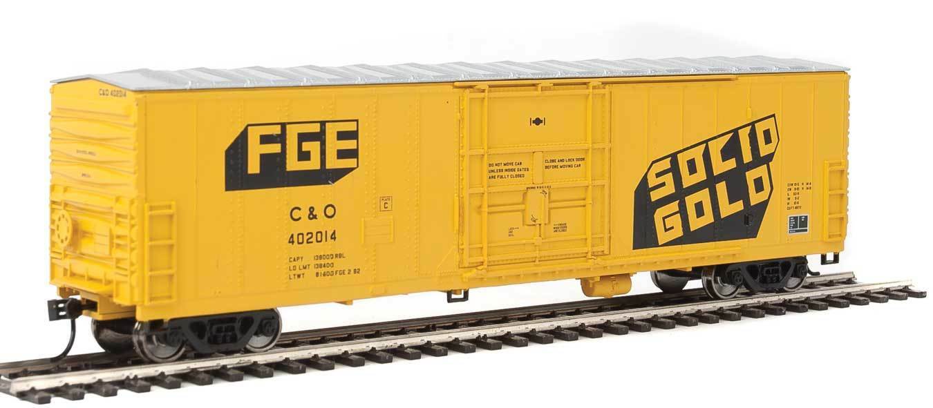 Walthers 910-2029 HO Chesapeake and Ohio 50' FGE Insulated Boxcar RTR #402014
