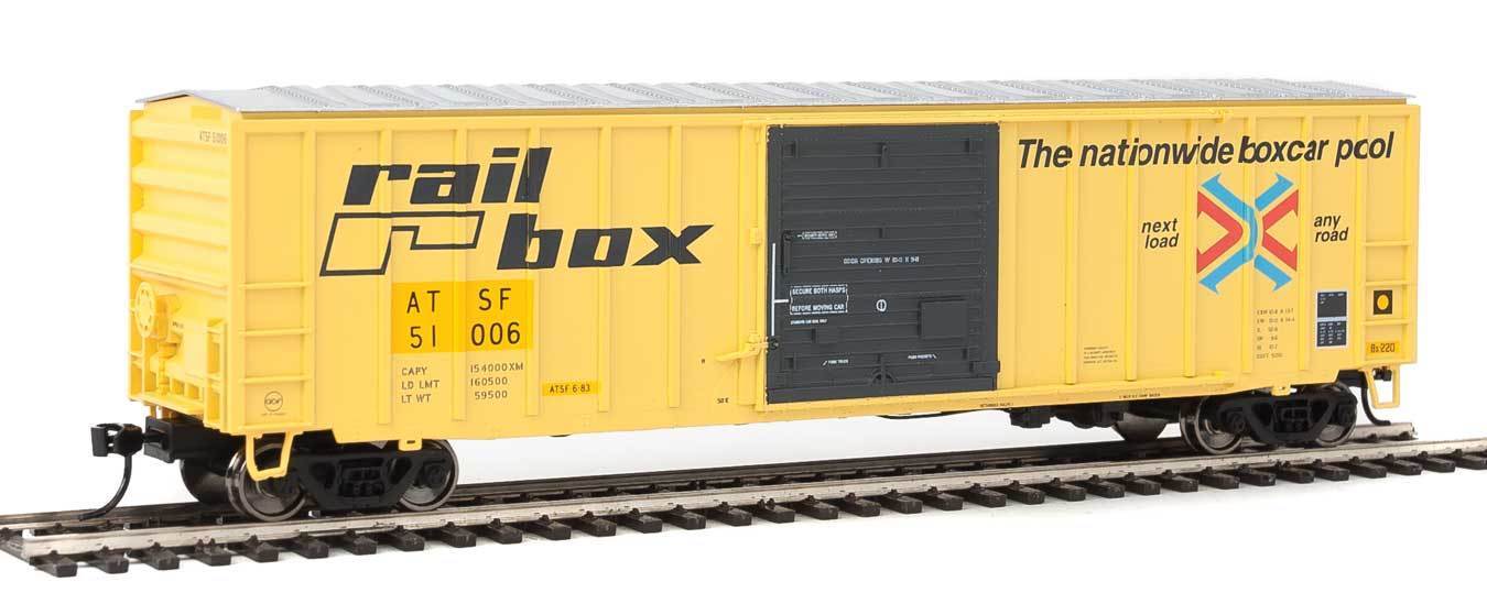 Walthers 910-2181 HO ATSF 50' ACF Exterior-Post Boxcar RTR #51006