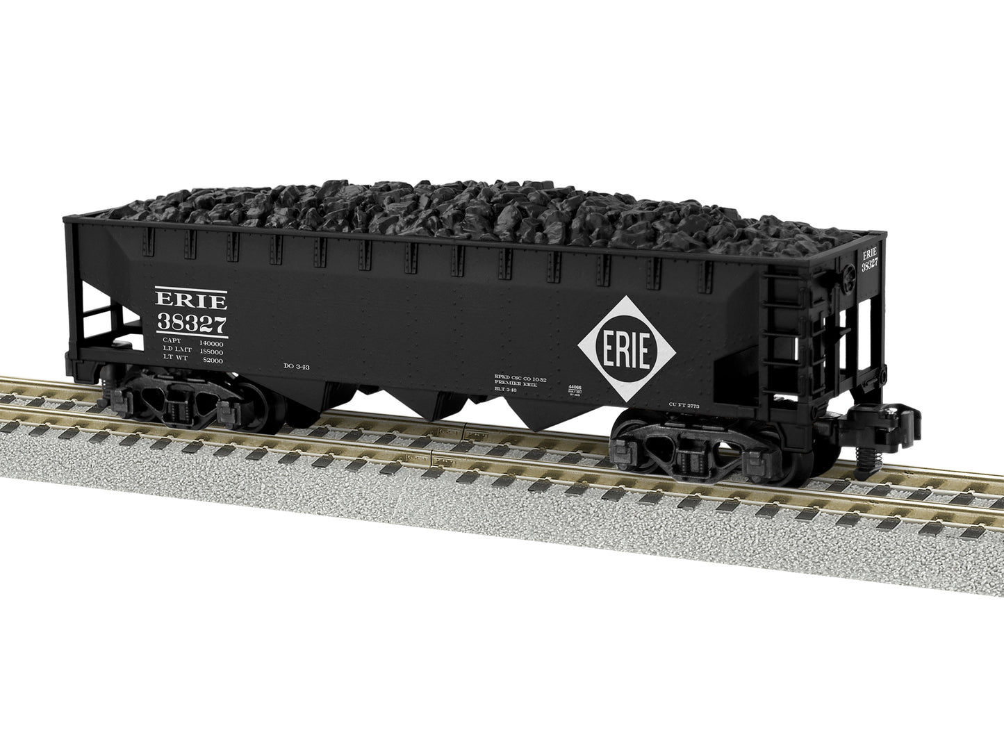 American Flyer 6-44066 S Gauge Erie American Flyer 3-Bay Hopper #38327
