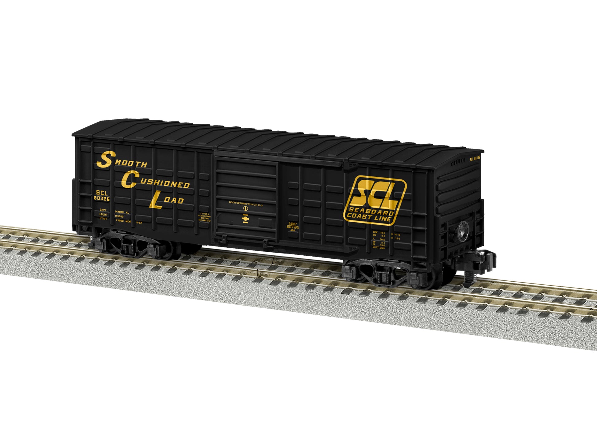 American Flyer 6-44087 S Gauge Seaboard Coast Line Waffle Sided Boxcar #80326