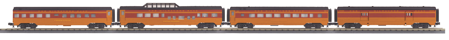 MTH 30-68086 O Milwaukee Road 60' Streamlined Passenger Set (Set of 4)