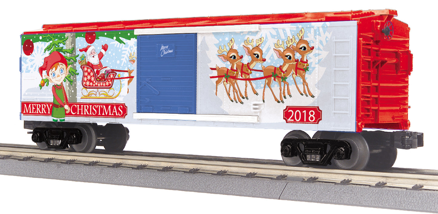 MTH 30-74929 O Christmas Box Car #2018 NIB