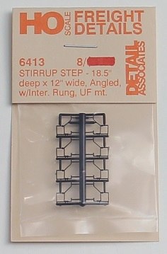 Detail Associates SS6413 HO 18.5" x 12" Stirrup Step Bottom Mount (Pack of 8)