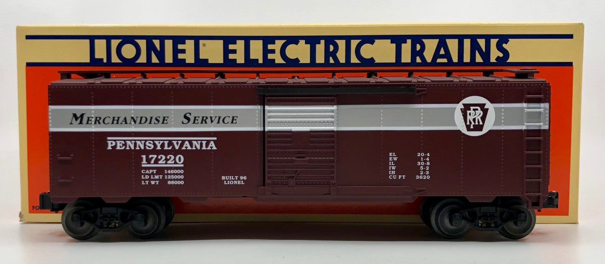 Lionel 6-17220 O Gauge Pennsylvania Railroad Standard Merchandise Boxcar #17220