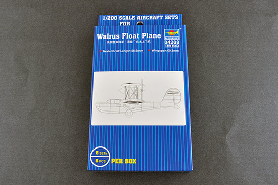 Trumpeter 04208 1:200 Scale Walrus Float Plane Military Model Kit (Set of 5)