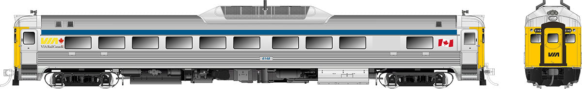 Rapido Trains 16654 HO VIA Rail Budd RDC-1 Phase II Diesel Locomotive #6148 LN/Box