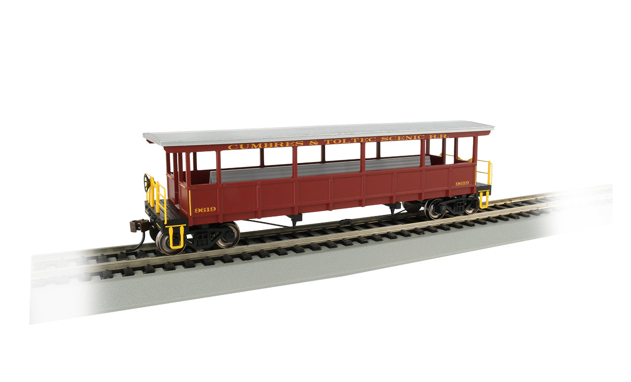 Bachmann 17433 HO Cumbres and Toltec Open-Sided Excursion Car #9619