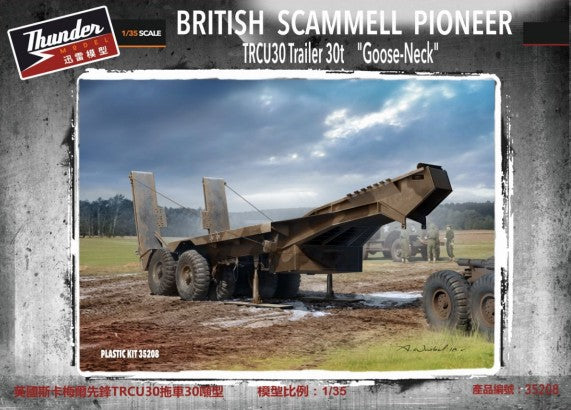 Thunder Model 35208 1:35 Goose-Neck British Scammell Pioneer TRCU30 Trailer Kit