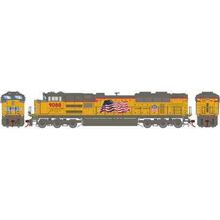 Athearn G89833 HO Union Pacific SD70ACe Diesel Locomotive with DCC & Sound #9088