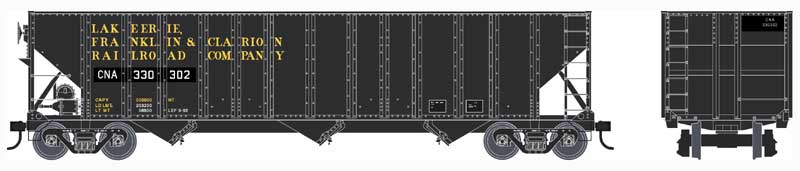 Bowser 42164 HO CNA ex LEFC No Logo100-Ton Hopper #330302