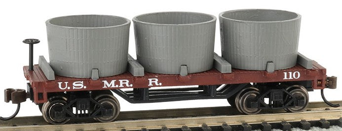 Bachmann 15554 N U.S. Military Railroad Old-Time Water Tank Car #110