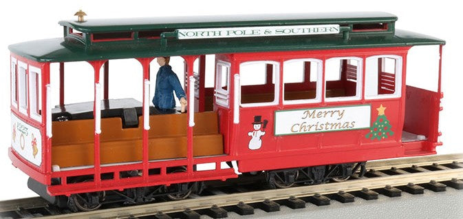 Bachmann 60535 HO Christmas Cable Car with Grip Man