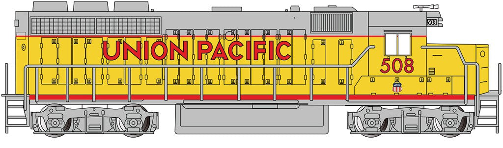 Bachmann 63562 N Union Pacific GP40 Diesel Locomotive #508
