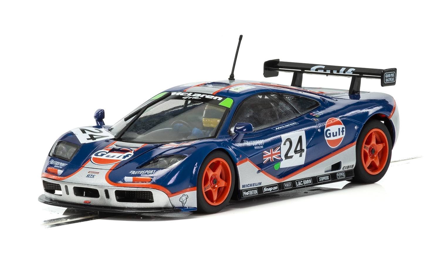 Scalextric C3969 1:32 McLaren F1 GTR Gulf Edition Slot Car, 1995 Le Mans EX/Box