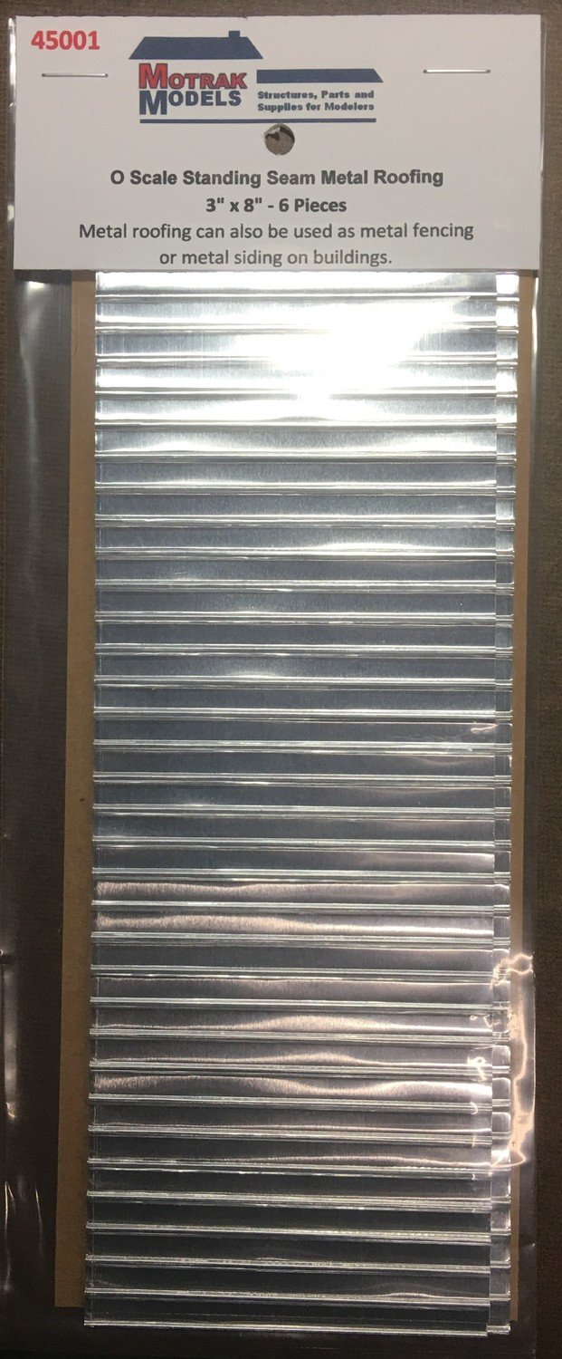 Motrak Models 45001 O 3" x 8" Standing Seams Metal Roofing