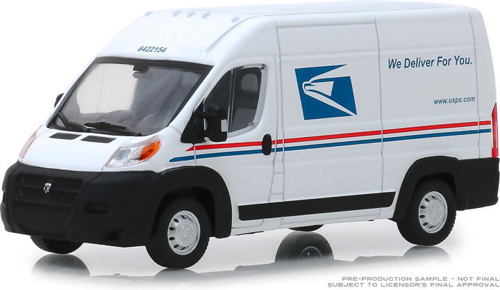 Greenlight Collectibles 86154 1:43 USPS - 2018 RAM ProMaster 2500 Cargo Van