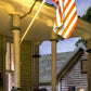Woodland Scenics JP5954 HO Just Plug Medium US Flag Wall Mount W/Small Spotlight