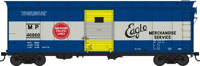 Bowser 42449 HO MoPac Eagle Merchandise Service 40' Boxcar #46960