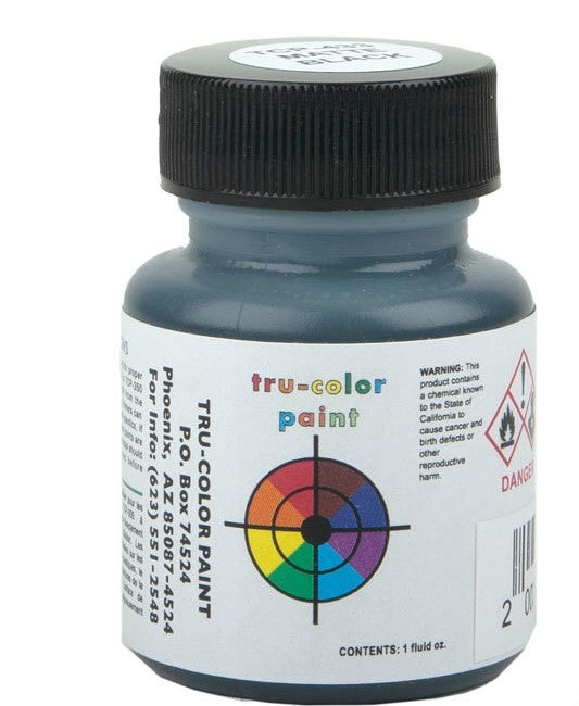 Tru-Color 433 Sprayable Paint Matte Black - 1 oz. Bottle