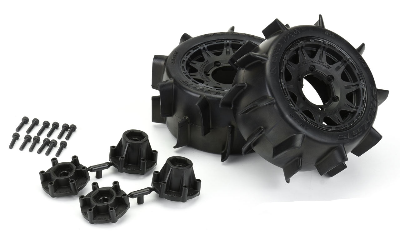 Pro-Line Racing 10160-10 Sand Paw LP 2.8" Sand Tires Mounted (Pack of 2)