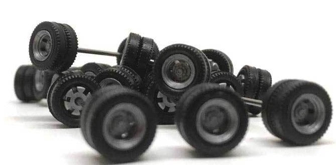 Herpa 5493 HO Goldhofer Trailer Wheelsets (Pack of 12)