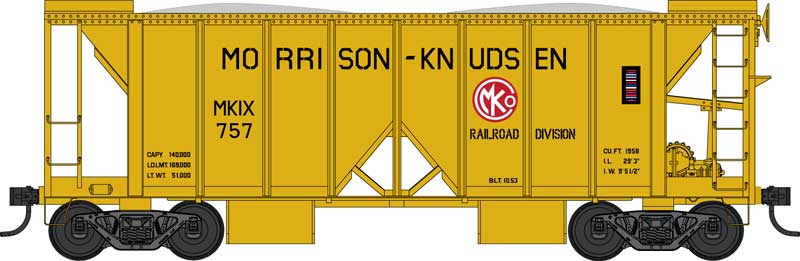 Bowser 31535 HO Accurail 70-Ton Offset Hoppers Coal Load (Pack of 2)
