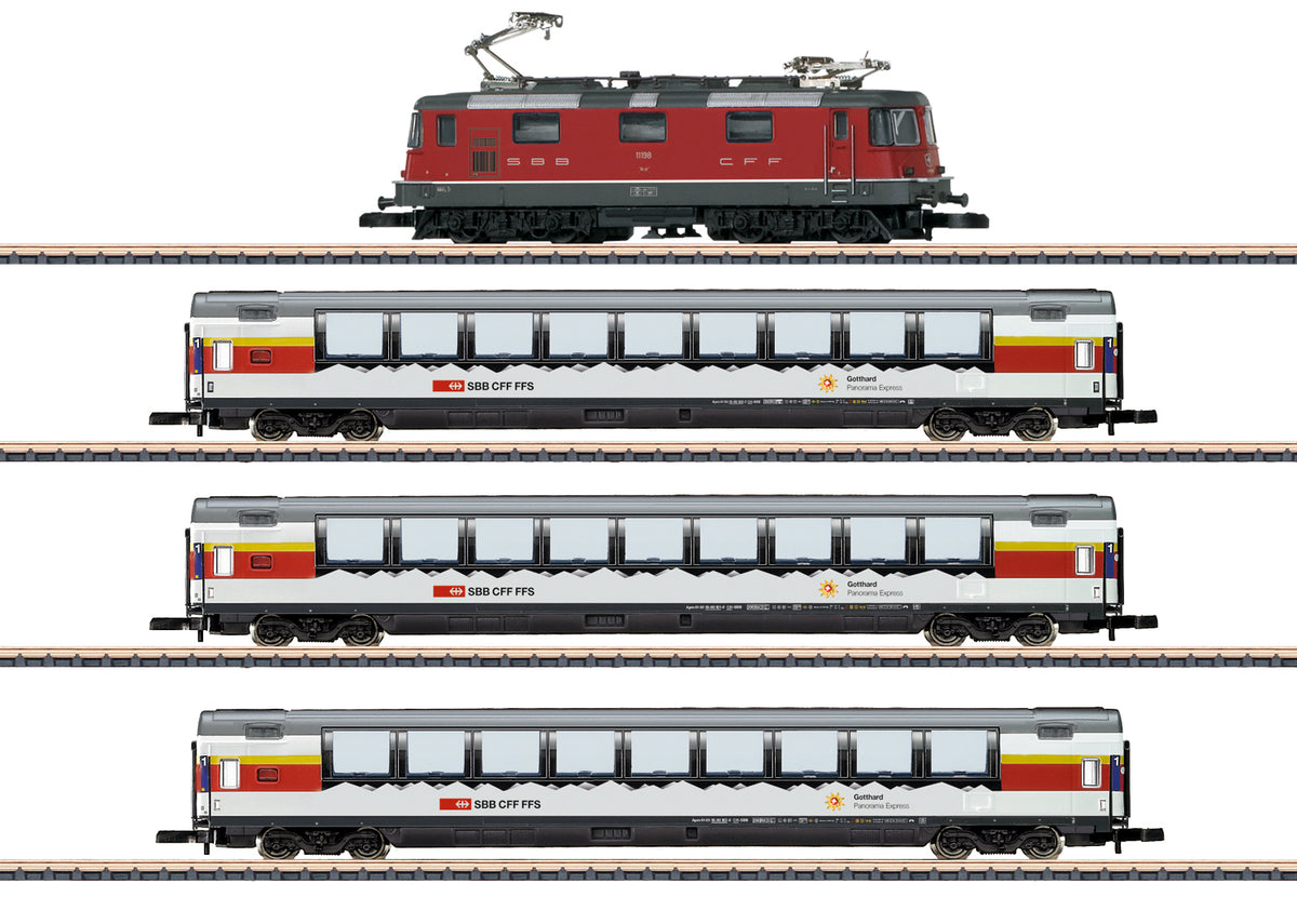 Marklin 81594 SFR Gotthard Panorama Express Z Gauge Electric Passenger Train Set LN/Box