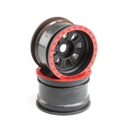 Losi 45028 Super Rock Rey Black Wheels (Pack of 2)