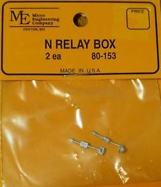 Micro Engineering 80-153 N White Metal Castings Relay Boxes (Pack of 2)