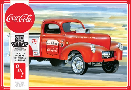 AMT 1145 1:25 Coca-Cola 1940 Willys Gasser Pickup Truck Plastic Model Kit