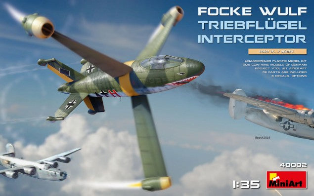 MiniArt 40002 1:35 Focke Wulf Triebflugel Interceptor Aircraft Plastic Model Kit