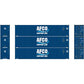 Athearn 23349 HO AFCO/Shipping Line 45' Ready-to-Run Container (Pack of 3)