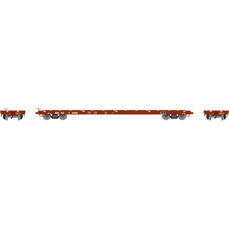 Athearn 92684 HO Burlington Northern Santa Fe 60' RTR Flat Car #584986