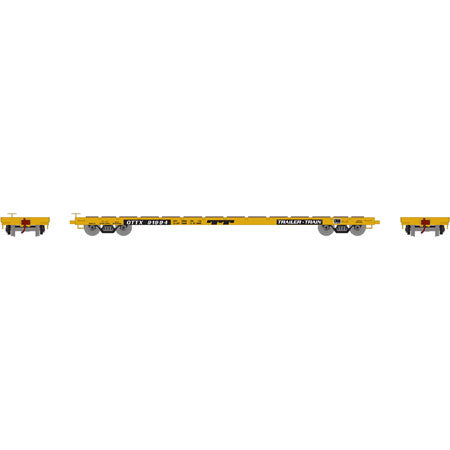 Athearn 92693 HO TTX 60' Ready-to-Run Brown Flat Car #91994